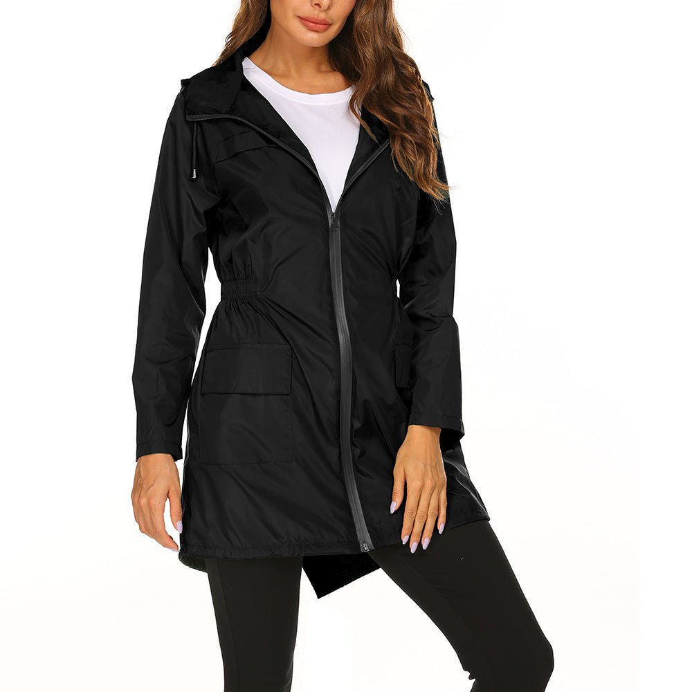 Waterproof Hooded Raincoat – Minimal Elegance | The Simple Co – Practical cottage, minimalist style, quiet luxury aesthetic, modern essential – The Simple Co.