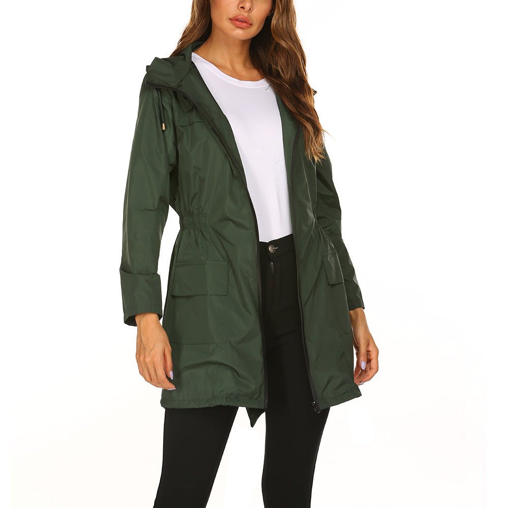Waterproof Hooded Raincoat – Minimal Elegance | The Simple Co – Practical cottage, minimalist style, quiet luxury aesthetic, modern essential – The Simple Co.