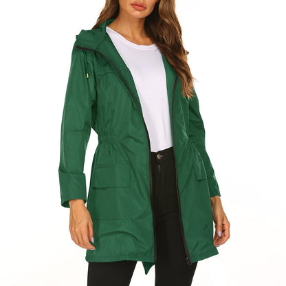 Waterproof Hooded Raincoat – Minimal Elegance | The Simple Co – Practical cottage, minimalist style, quiet luxury aesthetic, modern essential – The Simple Co.