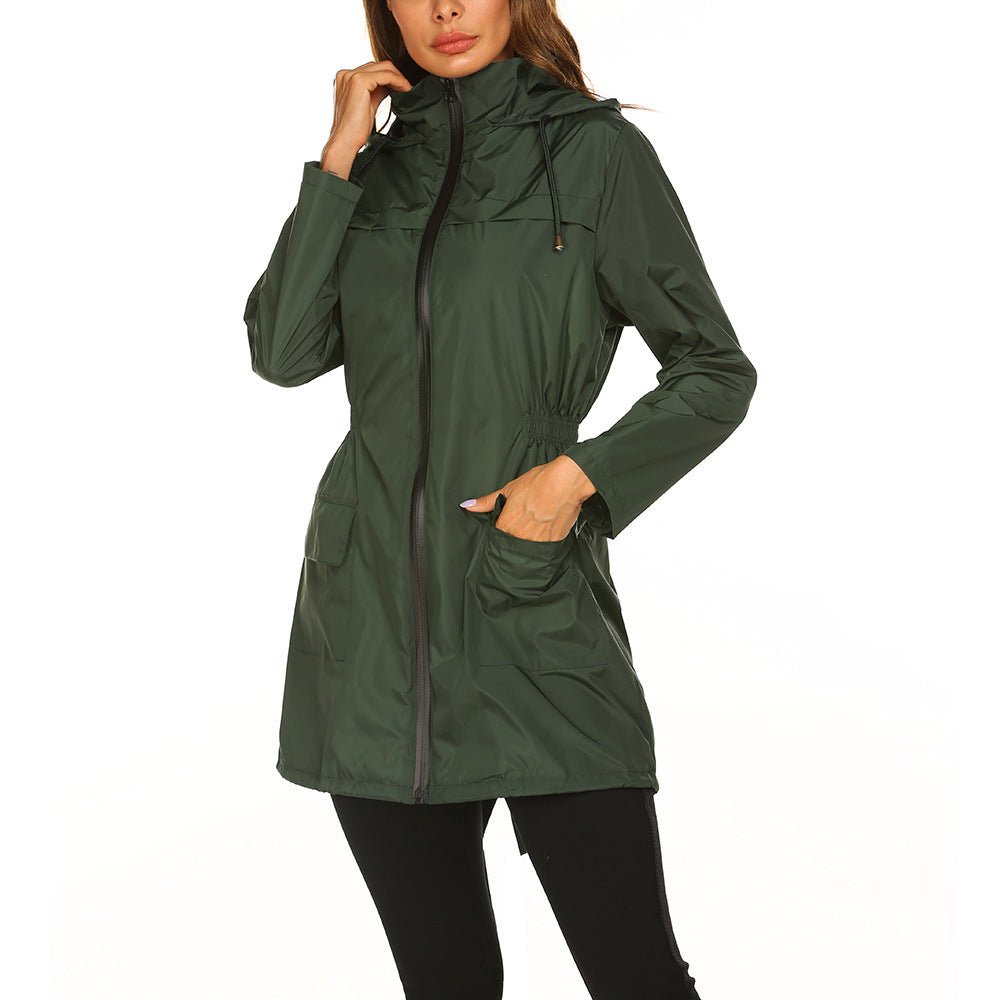 Waterproof Hooded Raincoat – Minimal Elegance | The Simple Co – Practical cottage, minimalist style, quiet luxury aesthetic, modern essential – The Simple Co.