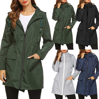 Waterproof Hooded Raincoat – Minimal Elegance | The Simple Co – Practical cottage, minimalist style, quiet luxury aesthetic, modern essential – The Simple Co.