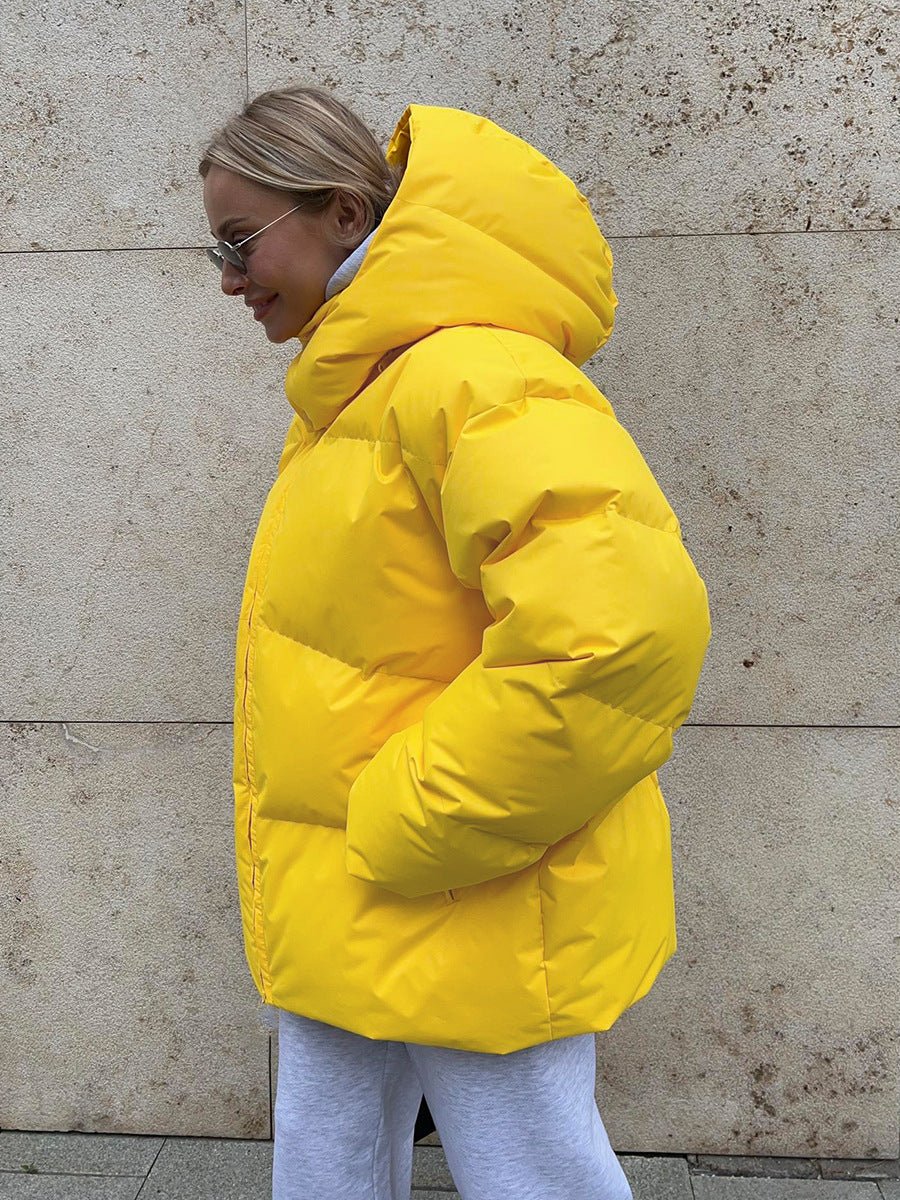 Winter Cotton Jacket with Removable Hood – Minimal Elegance | The Simple Co – Practical cottage, minimalist style, quiet luxury aesthetic, modern essential – The Simple Co.