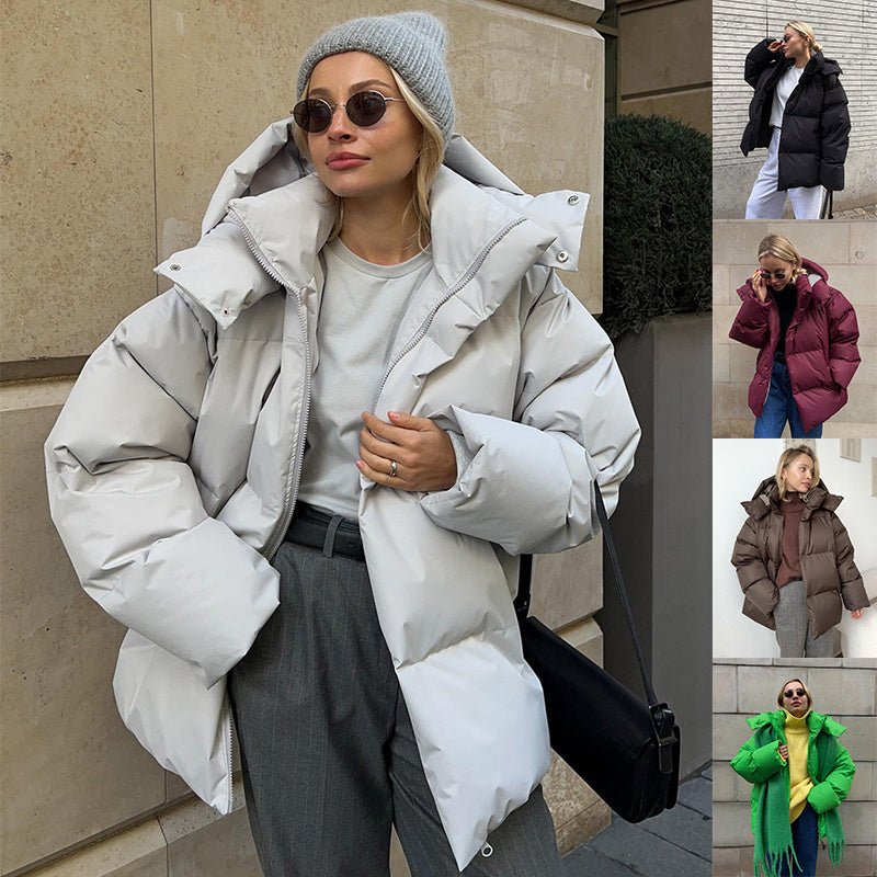 Winter Cotton Jacket with Removable Hood – Minimal Elegance | The Simple Co – Practical cottage, minimalist style, quiet luxury aesthetic, modern essential – The Simple Co.