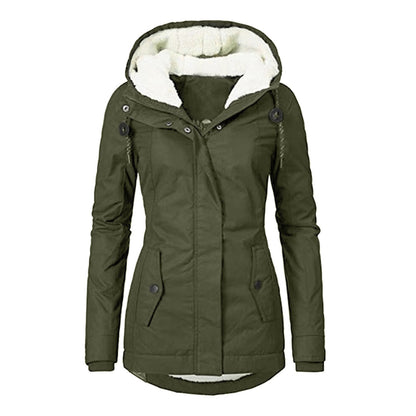 Winter Hooded Jacket Solid Color Warm – Minimal Elegance | The Simple Co – Practical cottage, minimalist style, quiet luxury aesthetic, modern essential – The Simple Co.