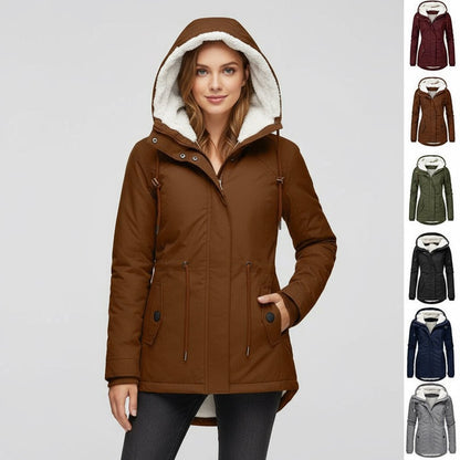 Winter Hooded Jacket Solid Color Warm – Minimal Elegance | The Simple Co – Practical cottage, minimalist style, quiet luxury aesthetic, modern essential – The Simple Co.