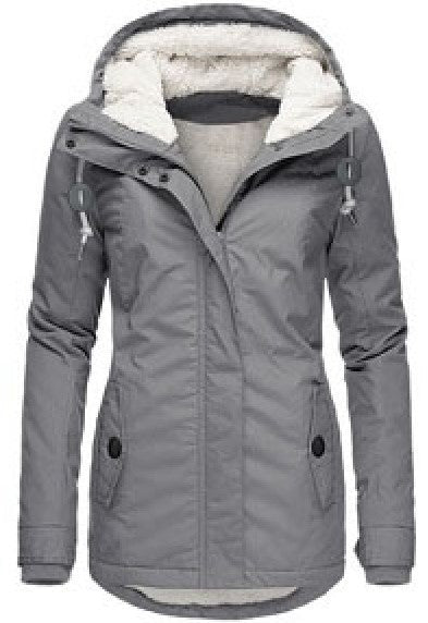 Winter Hooded Jacket Solid Color Warm – Minimal Elegance | The Simple Co – Practical cottage, minimalist style, quiet luxury aesthetic, modern essential – The Simple Co.