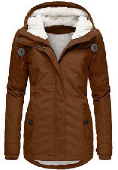 Winter Hooded Jacket Solid Color Warm – Minimal Elegance | The Simple Co – Practical cottage, minimalist style, quiet luxury aesthetic, modern essential – The Simple Co.