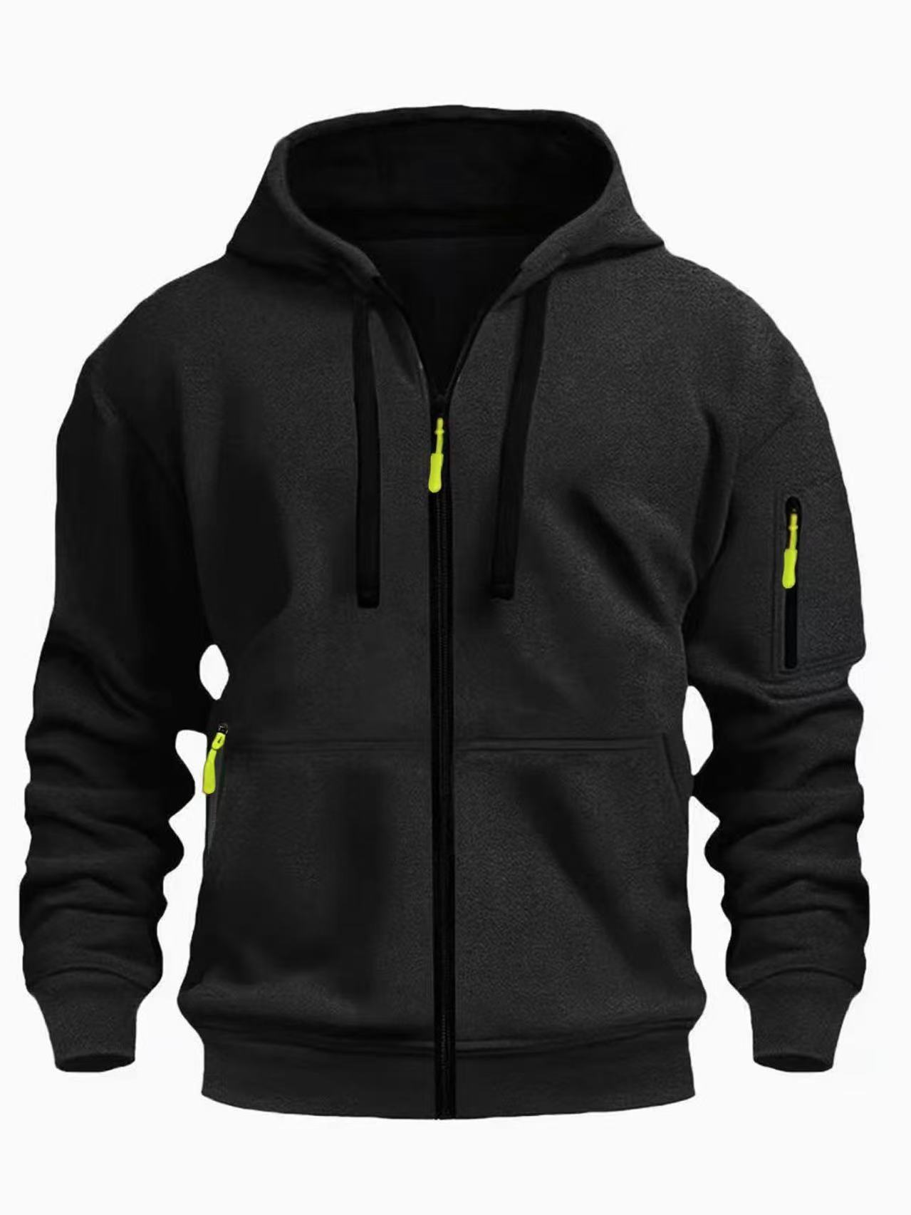 Zipper Hooded Sweatshirt Men's Sports Casual – Minimal Elegance | The Simple Co – Practical cottage, minimalist style, quiet luxury aesthetic, modern essential – The Simple Co.