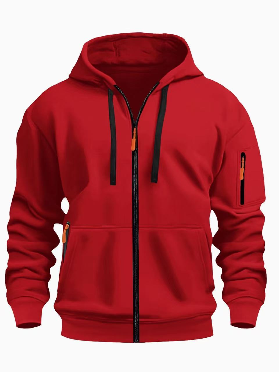 Zipper Hooded Sweatshirt Men's Sports Casual – Minimal Elegance | The Simple Co – Practical cottage, minimalist style, quiet luxury aesthetic, modern essential – The Simple Co.